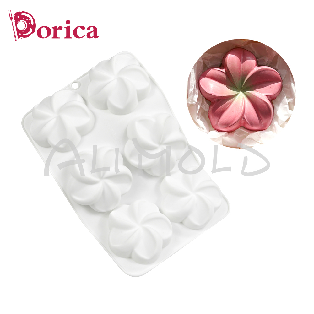 Candle Supplies Eu - 6 cavità Fiore Stampo in silicone