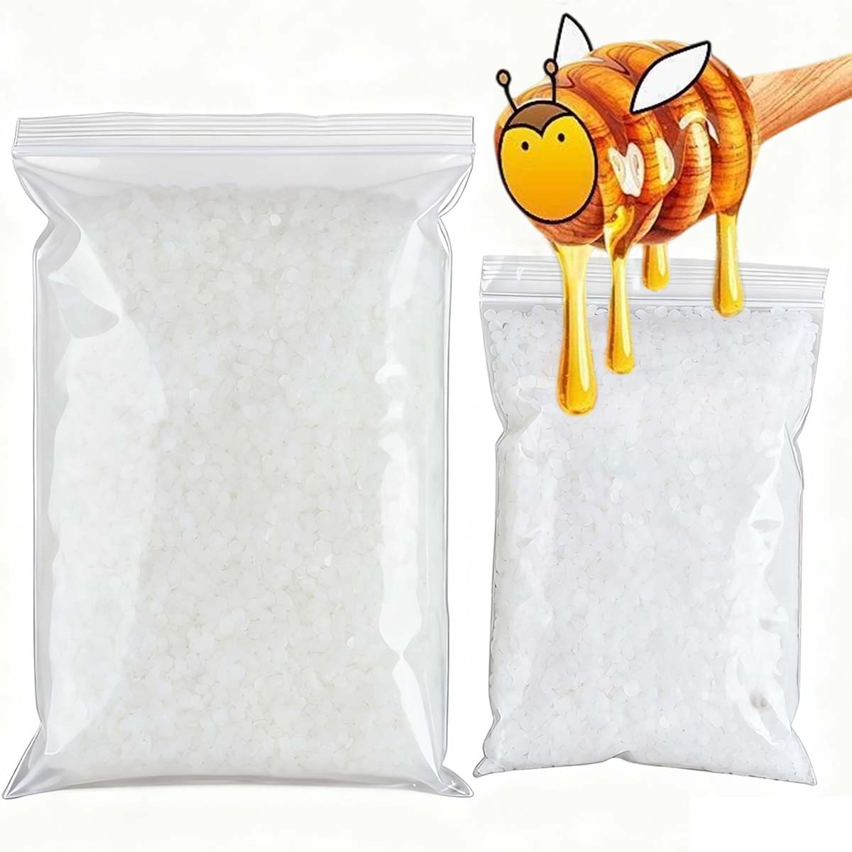 Candle Supplies Bulk - 200g-1000g Cera D'api Bianca Pura Naturale