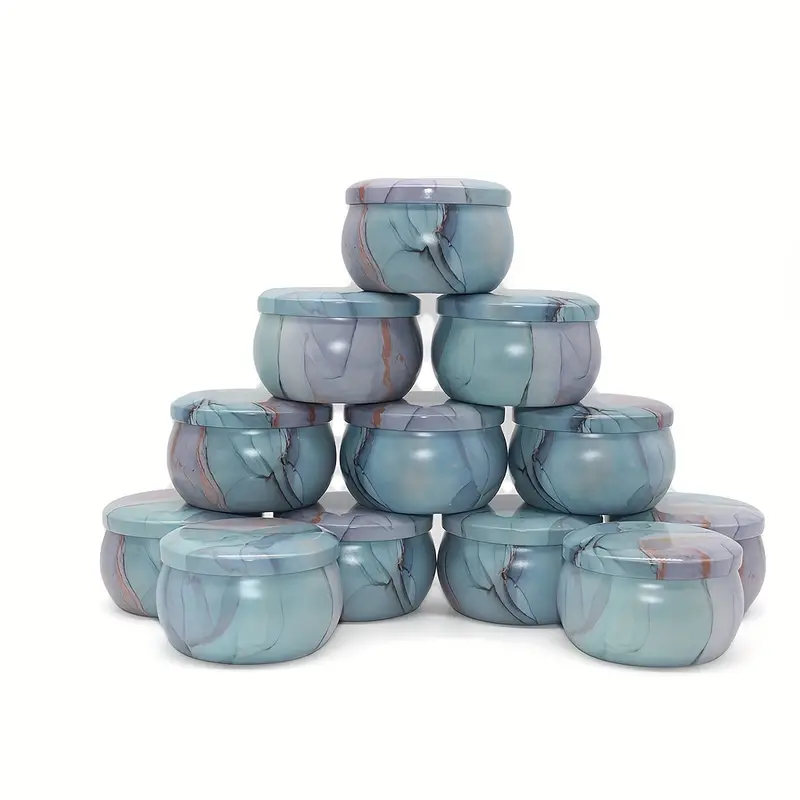 Metal Tin Lid 4Oz - 12 barattoli per candele da 4