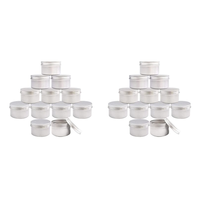 ABJN-24Pcs Barattoli di metall - Metal Tin Lid 4Oz recensione e prezzo