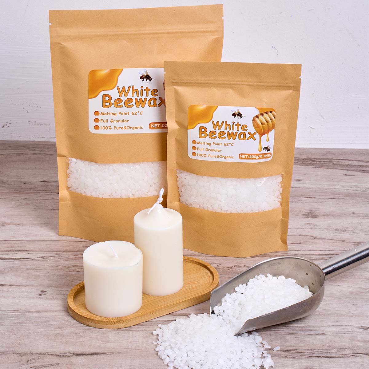 1000g Cera d'api bianca Candel - Candle Supplies Bulk recensione e prezzo