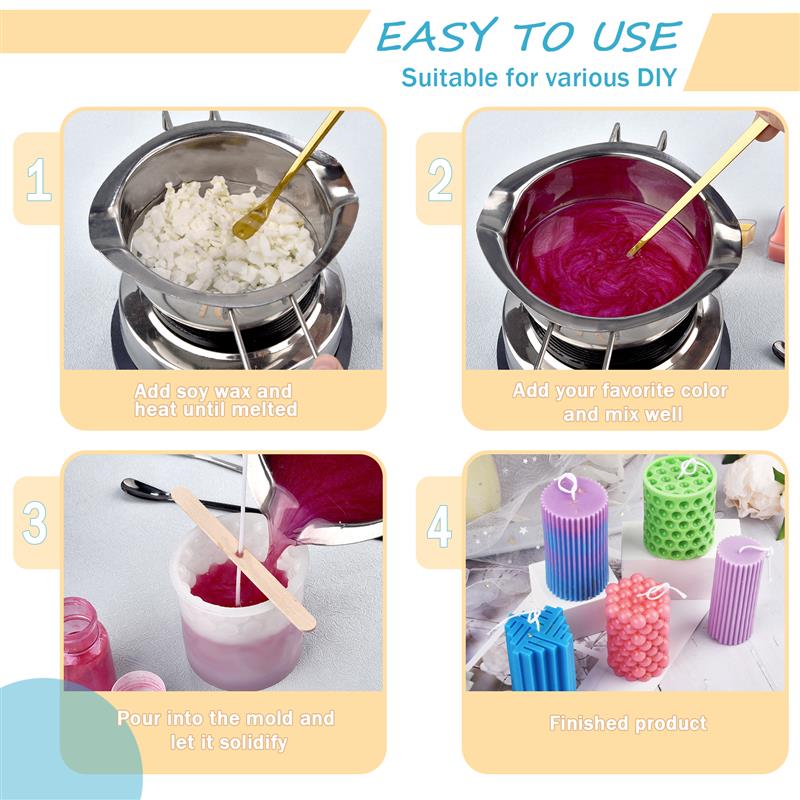 100/500g/1kg Pura Cera di Soia - Candle Supplies Bulk recensione e prezzo